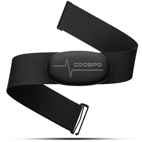 COOSPO H6M Herzfrequenzmesser Pulsgurt Brustgurt Bluetooth ANT+ Konnektivität, Herzfrequenz Sensor IP67 Wasserdichter, Kompatibel mit Wahoo, Elite HRV, Rouvy, adidas Run, Kinomap, Pulsoid