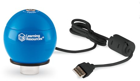 Learning Resources Kinder Digitalmikroskop USB 54x Zoom Mint Lernspielzeug | Fördert naturwissenschaftliche Neugier, Beobachtungsgabe und Forschendes Lernen. Unterstützt MINT-Kompetenzen