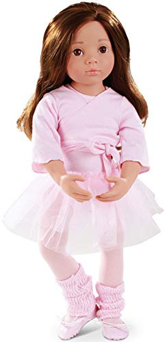 Götz 1366015 Happy Kidz Sophie Ballett Puppe 50 cm Multigelenk-Stehpuppe | 9-tlg, für Kinder ab 3 Jahren, braune Haare, braune Augen, 9 Gelenke, posierbar, frisierbar, Vinylhartkörper
