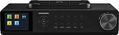 Grundig GKR1060 DKR 3000 BT DAB + WEB Küchenradio mit Bluetooth, DAB + Empfang und Internetradio Schwarz