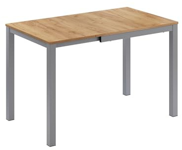 Vicco Esstisch Granny, Eiche/Grau, 80-120 x 70 cm | ausziehbar, mit Ausziehfunktion für variable Tischlängen