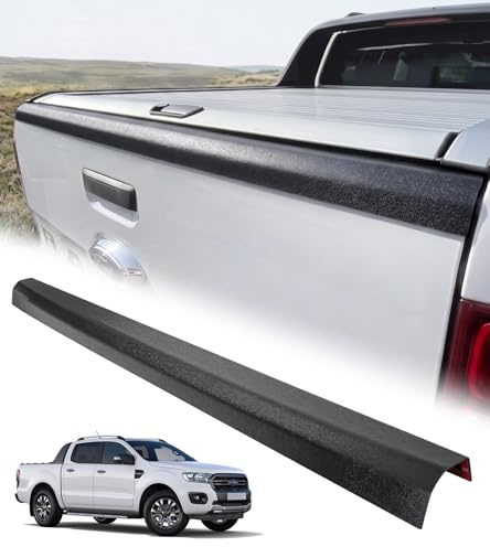 JHCHAN Kratzfeste Heckklappen Schutzleiste für Ford Ranger 2012–2022 | für T6 T7 T8, ABS-Material, Wetterfestes, UV-Beständigkeit – schützt vor Kratzern, Stößen und Abnutzung beim Be- und Entladen