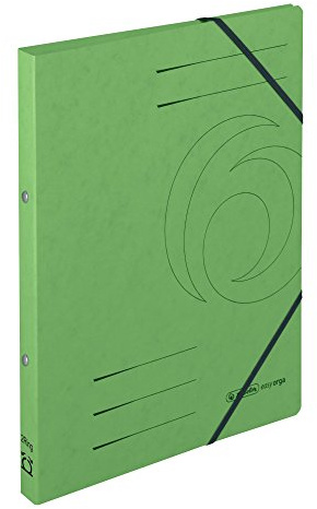herlitz Ringhefter A4 Quality hellgrün, 2-Ring- Mechanik, 25 mm Rückenbreite, 5 Stück