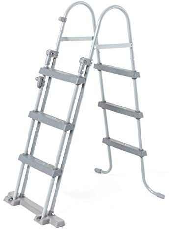 Bestway Flowclear Sicherheitsleiter, 107 cm, Maximale Tragfähigkeit: 150 kg Multicolor