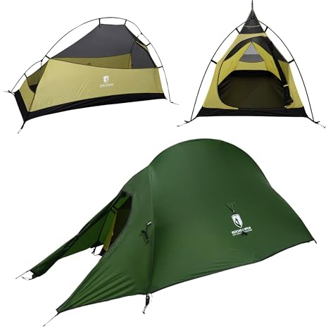 ALPIN LOACKER Cloud Pro Up 1 Personen Zelt Ultraleicht I Einmannzelt wasserdicht I Trekkingzelt I Bikepacking Kuppelzelt kleines Packmaß