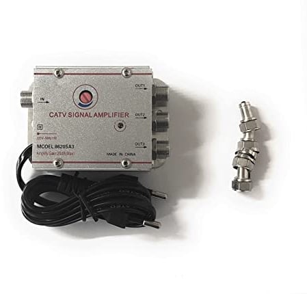 Digitaler terrestrischer Antennenverstärker mit 3 Ausgängen für analoge oder Digitale TV-Antennen.