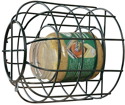 Beeztees 48553 Metallhalter für Erdnussbutter Glas, 15 cm, grün