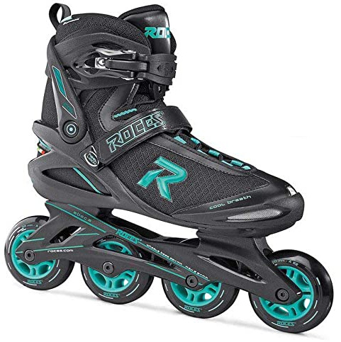 Roces Damen Inliner Icon, Black/Aqua, 42, 400822-001