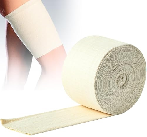 Schlauchförmige Kompressionsbandage Große F Elastische Schlauchbandage Dehnbarer Fixierbinde für Arm Kleine Rümpfe Knie (10 cm x 5 m)