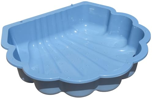 TikTakToo Sand & und Wassermuschel I Sandkasten ohne Abdeckung (1-teilig) (Pastell blau Sterne)
