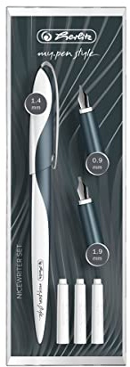 Herlitz 11360286 Nicewriter Set my.pen style, Dark Shale