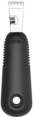OXO Good Grips Zitronenreibe und Zestenreißer mit Schälmesser