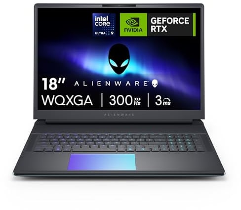 Alienware 18 Area-51 - Intel Core Ultra 9 275HX, RTX 5080 | 18'' WQXGA 300Hz, 32GB RAM, 2TB SSD, Win 11 Home, Deutsch QWERTZ Tastatur, 3 Monate Game Pass