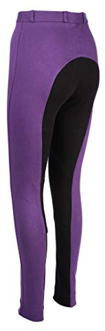 KINDER REITHOSE BOY/MÄDCHEN KIND WEICH DEHNBAR REITHOSE REITHOSEN SCHWARZ MIT HELL VIOLETT BY ANGEBOT TIER ZUBEHÖR