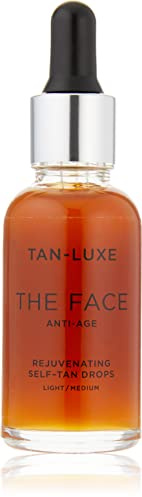 TAN-LUXE THE FACE Selbstbräunungstropfen Hell/Mittel (30 ml). Fügen Sie der Hautpflege Anti-Aging-Bräunungstropfen hinzu, um eine personalisierte Gesichtsbräune zu erhalten
