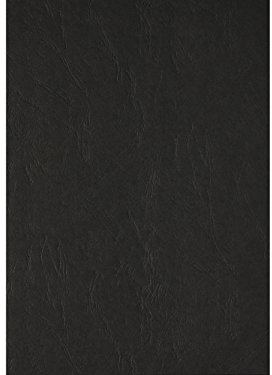 100 PREMIUM Einbanddeckel Lederstruktur A4, 240g/m², 297 x 210 mm, Rückenkarton (Schwarz)