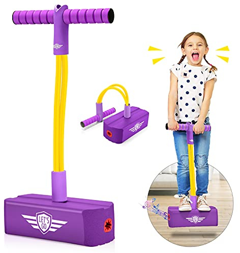 Toyzey Draußen Spielzeug ab 3 4 5 6 7 8 9 Jahre,Garten Spielzeug Kinder Spielzeug Jungen 3-12 Jahre Pogo Stick für Kinder Geschenke für Mädchen Geschenke 3-12 Jahre Junge Mädchen Geburtstagsgeschenk