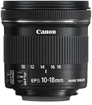 Canon EF-S 10-18mm F4.5-5.6 IS STM Ultraweitwinkel Objektiv (67mm Filtergewinde) schwarz