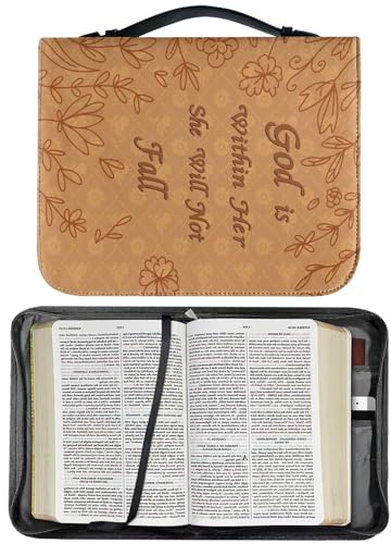 PU Lederbuch -Buch Cover - Bibelbuch Cover, Bibelhülle, Lederbuchcover | Top -Griff -Buchbeutel, Frauenbeutel Mit Tragbar,Bibelbuch Cover Für Männer - Bibel Cover -Tasche | Book Persivations -Co