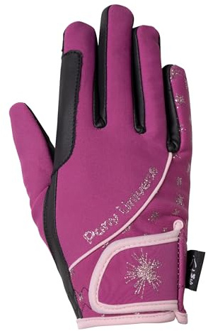 HKM Polly Reithandschuhe, Magenta, 10 Jahre