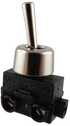 Kippschalter Ein/Aus mit Befestigungsmutter Metall 250V 2A (1)
