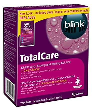 AMO blink TotalCare Multipack – Das Rundum-sorglos-Paket für Träger von harten Linsen – Hartlinsenreiniger, Kontaktlinsen-Pflegemittel und Behälter in einem Set