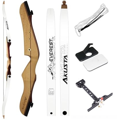 DEERACE Bogenschießen für Anfänger, Jugendliche, Holz, Takedown Kinder, Jungen, Mädchen, Frauen, traditionelle Bögen (8,2 kg, 137,2 cm)