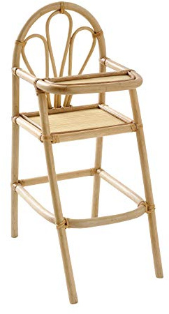 Vertbaudet Puppen-Hochstuhl aus Rattan beige ONE Size