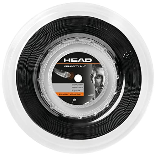 HEAD Velocity Mlt Rolle Tennis-Saite, Schwarz, 1.30 Mm / 16 g