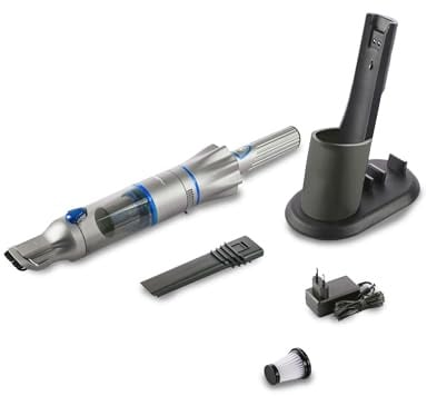 Genius Invictus One 2.0 Akku-Handstaubsauger Set 9tlg HEPA SE Dunkelblau
