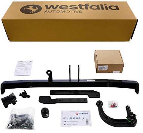Westfalia Abnehmbare Anhängerkupplung für Renault Grand Scenic (BJ 04/2009-08/2016) - im Set mit 13-poligem fahrzeugspezifischen Westfalia Elektrosatz