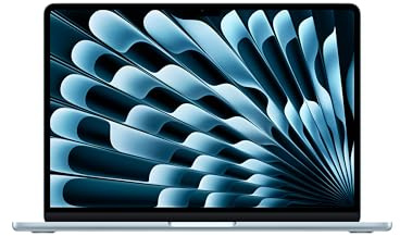 Apple MacBook Air (13, Apple M4 Chip mit 10‑Core CPU und 10‑Core GPU, 24GB Gemeinsamer Arbeitsspeicher, 512 GB) - Himmelblau