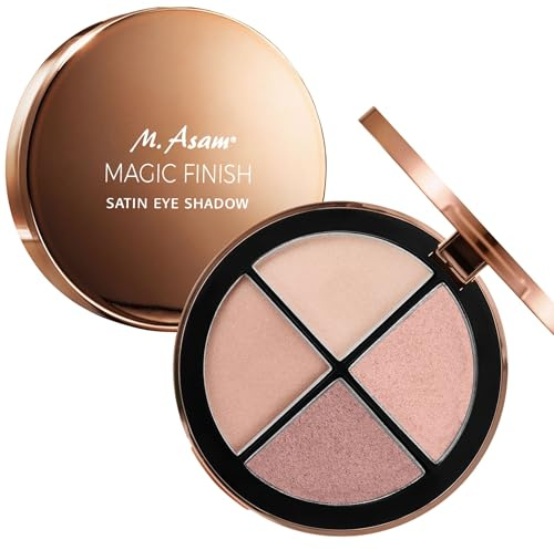 M. Asam MAGIC FINISH Satin Eyeshadow Palette (4x1,8g) – Hochpigmentierte Lidschatten-Palette mit 4 harmonierenden Lidschatten, Für dezente und dramatische Augen Make-up Looks, Vegan