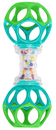 Bright Starts, Oball, Greifling Ball Rassel Spielzeug für unterwegs, Interaktives Babyspielzeug, Greifball, Motorikspielzeug für Babys und Kleinkinder ab der Geburt