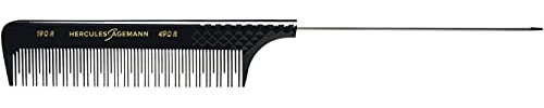 Hercules Sägemann 190R 490R Profi Nadel-Toupierkamm Naturkautschuk Nadel-Toupier-Kamm mit wechselnder Zahnung 2/1-9 Zoll - Grip-Back 190 R 490 R