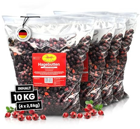 Scheidler horse-direkt Hagebutten getrocknet für Pferde 10kg – Ganze Hagebutte in Spitzenqualität – 100% Natürlicher Vitamin C Booster – Ideales Pferdeleckerli/Zusatzfutter ohne Zuckerzusatz