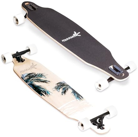 muuwmi Longboard Beach - ABEC 7 Kugellager - Deck 97x23 cm - Rollen 65x51 mm - max. 100kg