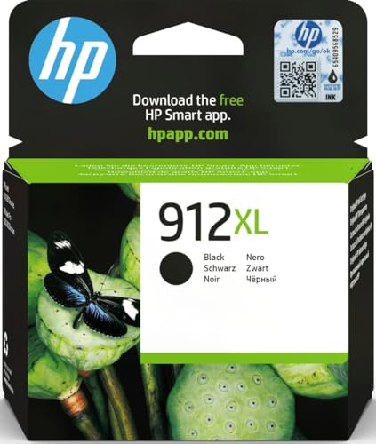 HP 912 Tintenpatrone Original 3YL84AE Druckerpatrone, Schwarz, XL