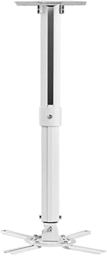 suptek Projektor-Deckenhalterung – Universelle Projektor-Wandhalterung mit 21–54 cm Verlängerungsstange bis zu 13,6 kg Tragfähigkeit PR05W