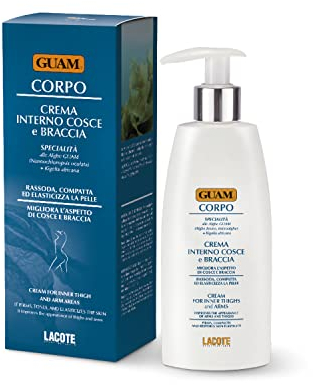 Guam, Straffende Creme für Oberschenkel und Arme, Straffende und Elastizitätsverbessernde Behandlung, Spezialität mit Guam Meeresalgen, Made in Italy, 200 ml Packung