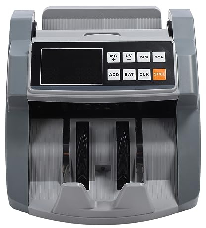Geldzählmaschine mit Wertzählung, Dollar, Euro Hochgeschwindigkeits-MG UG IR-Banknoten-Geldscheindetektor mit LCD-Display Store Mall (EU-Stecker)