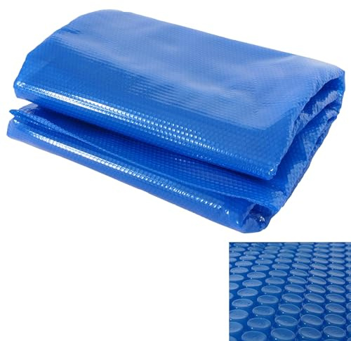 Mendler Pool-Abdeckung Wärmeplane Abdeckplane Solarplane Solarabdeckung, Stärke: 400 µm - rechteckig 8x4m blau
