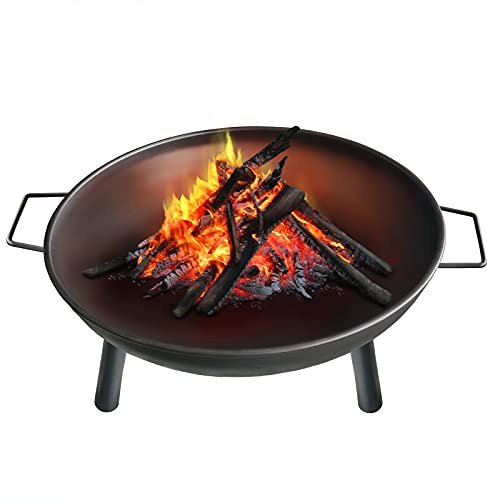 Montafox Feuerschale Feuerstelle Lagerfeuer Metall Ø 58 cm für Garten und Terrasse