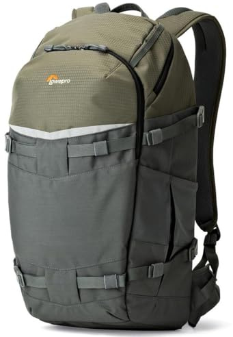 Lowepro Flipside Trek 450 Kamerarucksack für DSLRs und mehrere Objektive | Profi-Kamerarucksack für Laptop, Tablet, Fotozubehör, Stativ, grau, Größe Kamerafach 15 x 26 x 31 cm