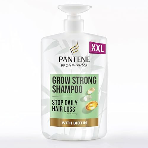 Pantene Pro-V Miracles Grow Strong Shampoo (1 L), Haarpflege, Haarwuchsmittel Frauen, mit Biotin & Bambus, mit Pump Spender, hilft Haarausfall zu reduzieren (Auslaufmodell)