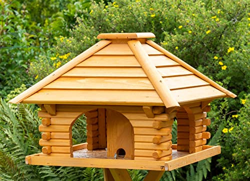 Deko-Shop-Hannusch Vogelhaus, Futterhaus, Vogelhäuschen, sehr stabil, behandelt