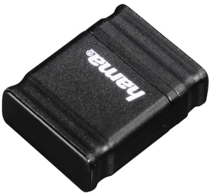 Hama 64GB USB-Stick USB 2.0 Datenstick, 15 MB/s Datentransfer | Speicherstick schwarz, besonders geeignet für Auto&KFZ Radio, Laptop, Computer, Netbook