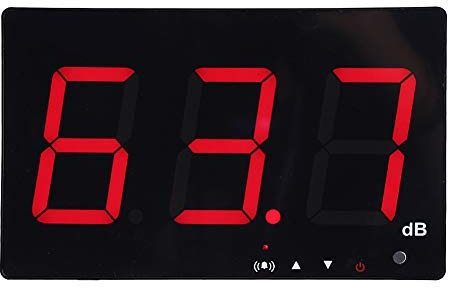 Digital Schallpegelmesser mit 9,6 LCD-Display, 30-130 dB Messbereich, Wandmontage, Datenlogger, Alarmfunktion, 1,5 dB Genauigkeit