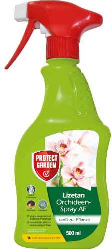 PROTECT GARDEN Lizetan Orchideen-Spray AF, gegen hartnäckige Schädlinge wie Blattläuse, Wollläuse, Schildläuse, Spinnmilben an Orchideen, 500 ml Sprühflasche