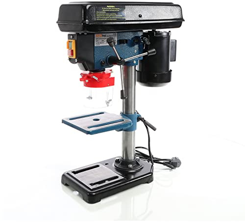 XPOtool Tischbohrmaschine 500 W, Standbohrmaschine mit Laser, 1,5-16 mm Bohrfutter und 500-2500 U/min, Säulenbohrmaschine Ständerbohrmaschine